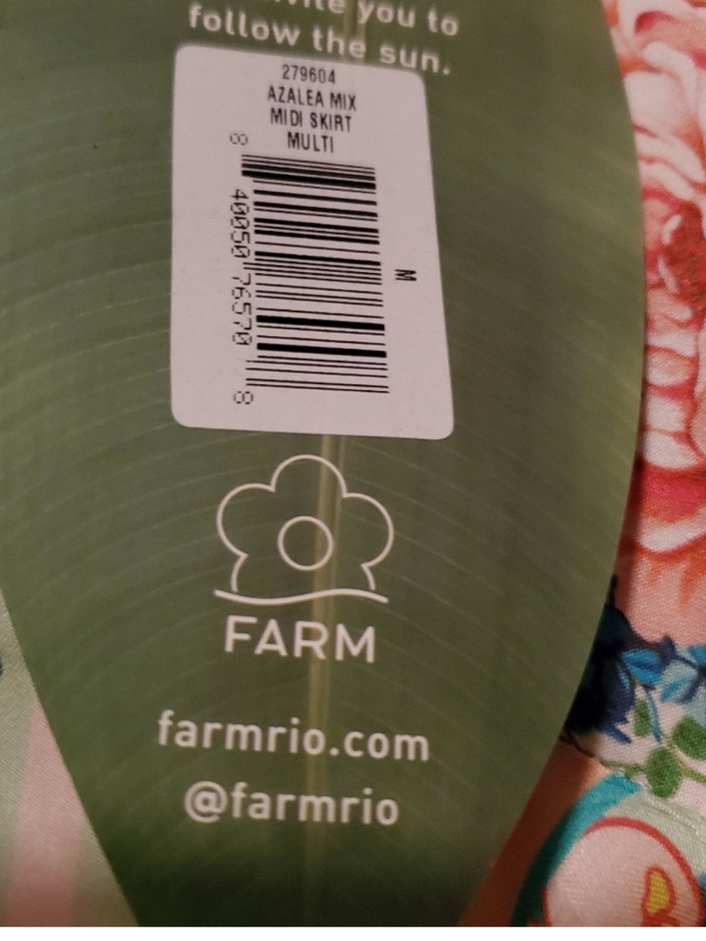 Farm Rio Azalea Mix Midi Skirt Asymetrical Floral Handkerchief Hem medium NWT - Picture 5 of 9